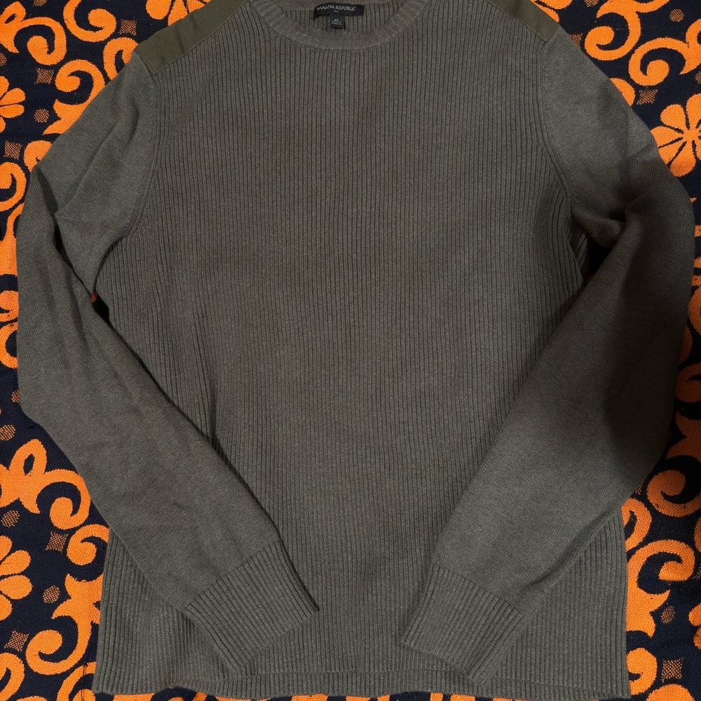 Banana republic Men's Olive Green Sweater